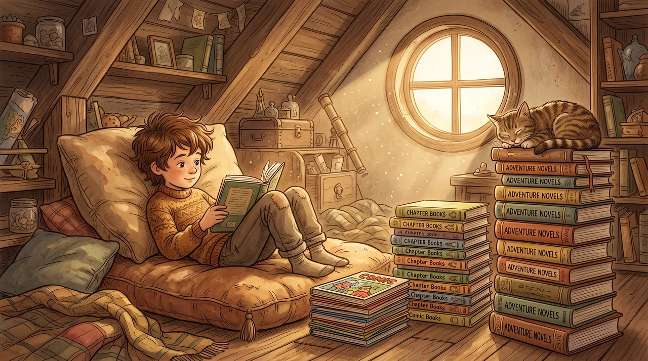 Книги за деца 8–10 г.: избор според четивната издръжливост
